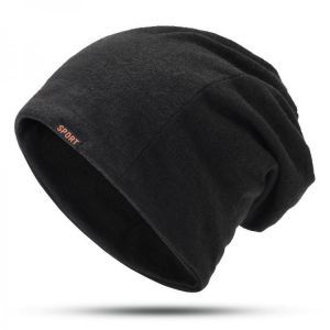 Mens Womens Winter Cotton Multifunctional Beanie Cap Scarf Outdoor Warm Brimless Hat