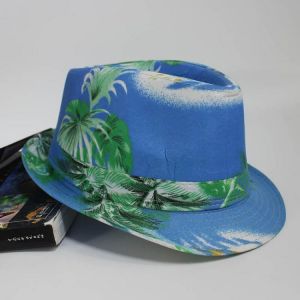 Beach Pattern Cloth Bucket Hat Men's Seaside Vacation Sunshade Casual Hat