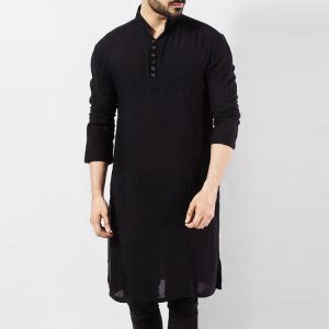 Men's Pakistan Kurta Kaftan Long Sleeve Pajama Ethnic Dress Shirt Blouse Tops