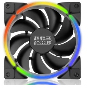 all in one place ציוד היקפי PCCooler 12V DC 12cm Dazzle Light Computer Case Cooling Fan 3/4Pin PC Cooler Heatsink