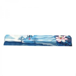 Five-sided Dyesub PBT Lotus Pond Fly Space Bar 6.25u Novelty Keycap