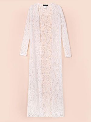 Sexy Women Lace Crochet Hollow Sheer Sun Protection Cardigan