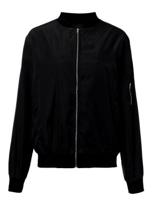 Fashion Women Stand Collar Zipper Pocket Sport Jacket