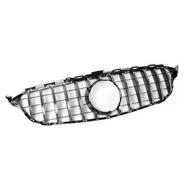 all in one place חלקי חילוף ואביזרים GTR Upper Grille Grey For Mercedes Benz w205 AMG Look C200 C250 C300 C350 Silver 2015-2018