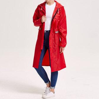 all in one place בגדי גברים Mens Breathable Waterproof Hooded Reflective Stripe Raincoat