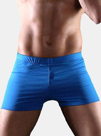 all in one place בגדי גברים Polyester Quickly Dry Solid Color Swimwear
