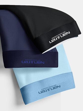 all in one place בגדי גברים 3Pcs Mens Graphene Antibacterial Breathable Boxers Ice Silk Seamless Comfy Underwears With Pouch