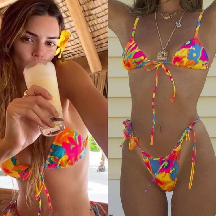 all in one place בגדי נשים Floral Print Bikini Women Biquini String Bikini Set Bathing Suit Women Swimwear 2021 Bikinis Thong Swimsuit Sexy Beachwear