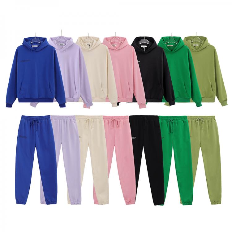 all in one place בגדי נשים Solid Fleece Hoodies Sweatpants Women Kids Hooded Sweatshirts Two Pieces Sets 100% Cotton Letter Print Family Matching Outfits