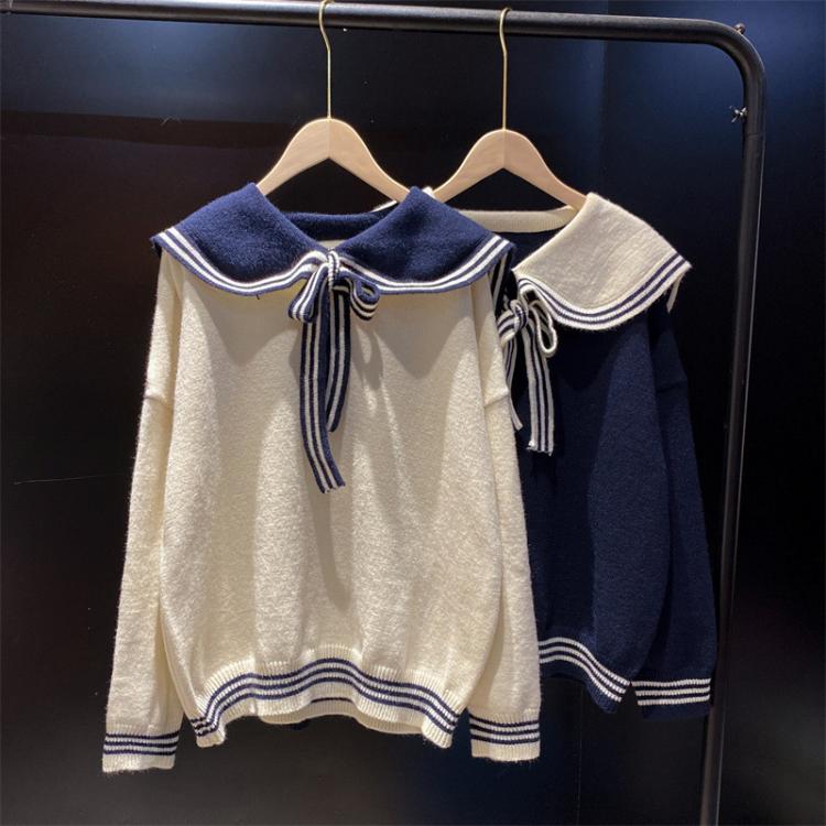 all in one place בגדי נשים Bow-Knot High Quality Autumn Japan long Sleeve Knit Sweater Loose Ladies Student JK Knitted Cardigan School Uniform COS Costume