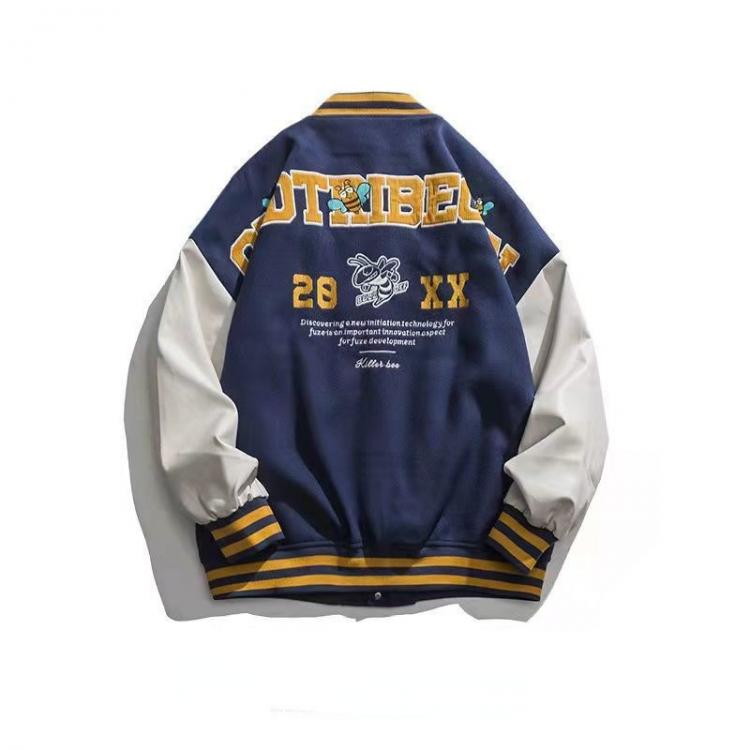 all in one place בגדי נשים Winter Clothes Women  2021 Streetwear Coat Baseball Jacket Letter Harajuku Bomber Jackets Women Bee Patten Single-breasted