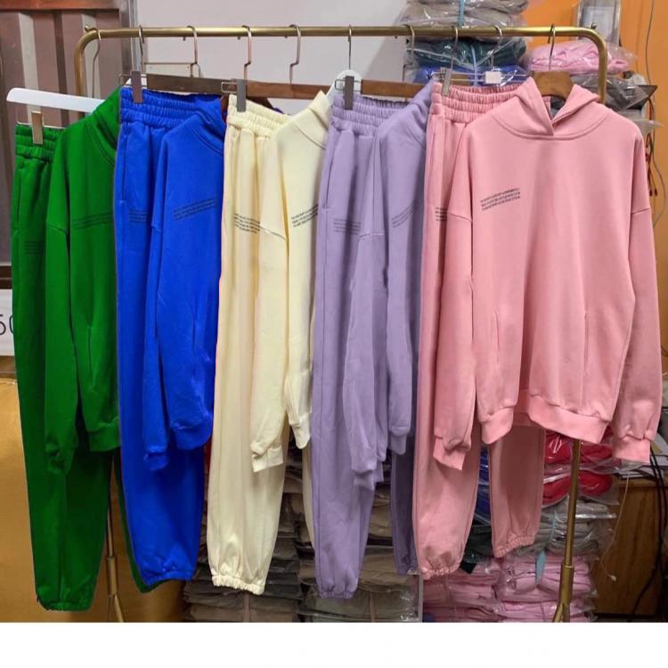 all in one place בגדי נשים Solid Cotton Hooded Sweatshirts Hoodies Track Pants Joggers Women Tracksuits Two Piece Sets Sweatpants Sweatsuits Autumn Female