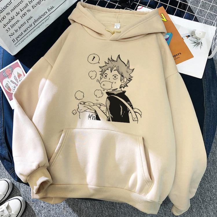 all in one place בגדי נשים 90s Japanese Anime Haikyuu Hoodies Women Funny Karasuno Fly High Graphic Streetwear Winter Warm Fashion Male Sweatshirts Unisex