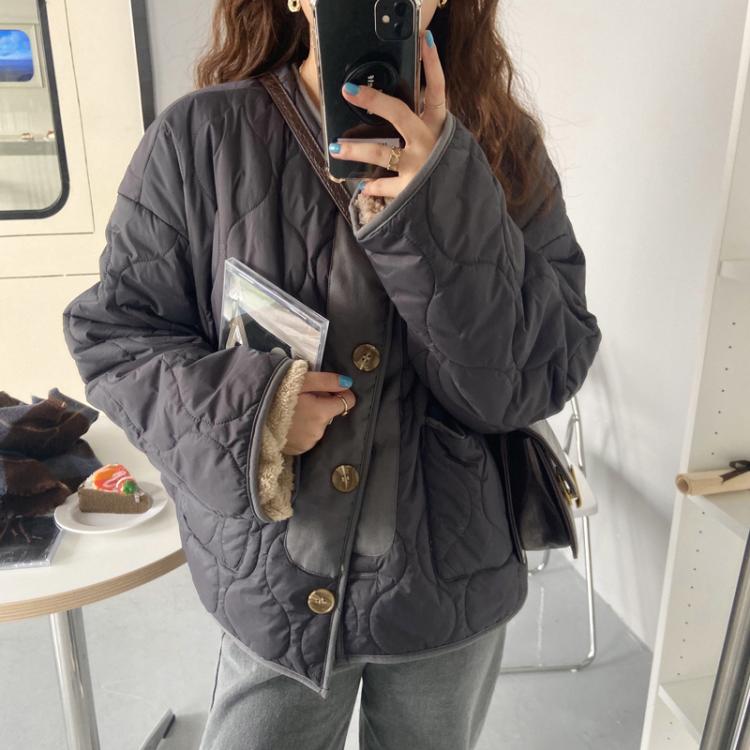 all in one place בגדי נשים Alien Kitty 2021 New Winter Solid Women Coat Warm Single Breasted Loose Casual  Jacket Female Long Sleeve Outwear Elegant Tops