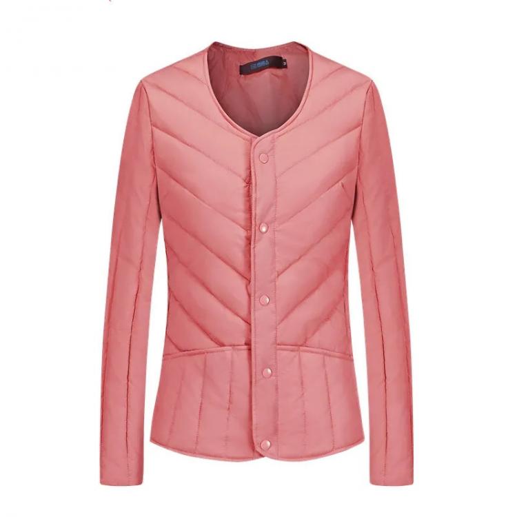 all in one place בגדי נשים Women Liner White Duck Down Thin Slim Jacket Middle-aged Elderly Winter Cotton Jacket Winter 2021 Short Down Cotton Jacket A492