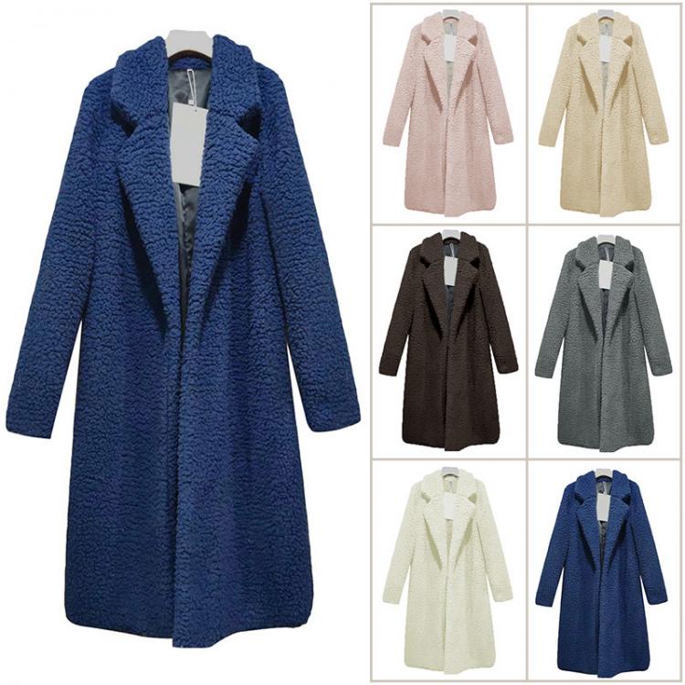 all in one place בגדי נשים Autumn And Winter Cotton Jacket Women Lamb Wool Winter Long Lamb Wool Long Coat Women Wool Sweater Coat Keeps Warm