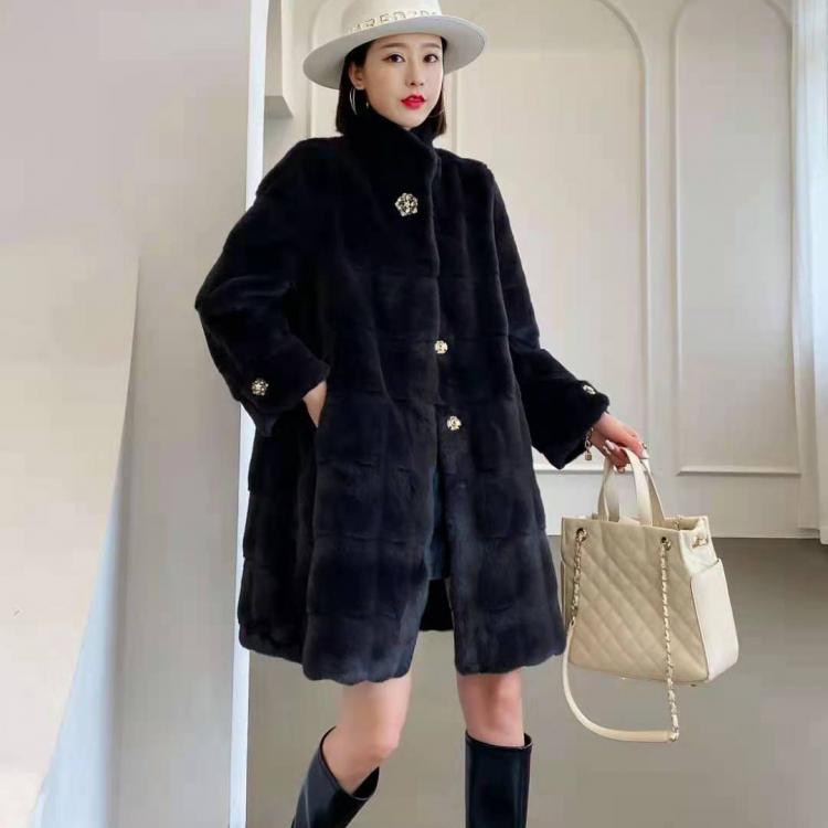 all in one place בגדי נשים Women real mink coats female mink fur coat genuine long fur coat ladies winter clothes oversize 6xl 5xl 7xl natura fur coats