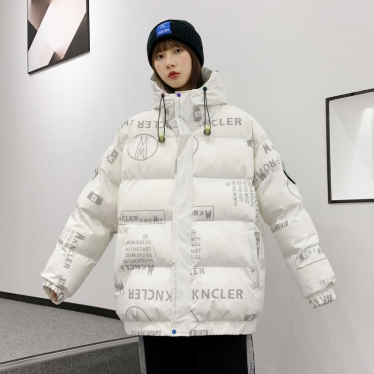 all in one place בגדי נשים Hip Hop Puff Jacket Women Winter Trend Stand Collar Oversize Warm Padded Coat Outwear Korean Style Puffer Street Jacket Female