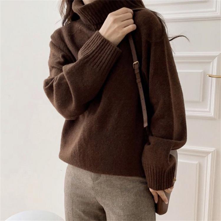all in one place בגדי נשים HziriP 2021 Hot Knitted Women Sweaters Warm Streetwear Fashion Turtleneck Bottoming New Loose Chic Casual High Quality Jumpers