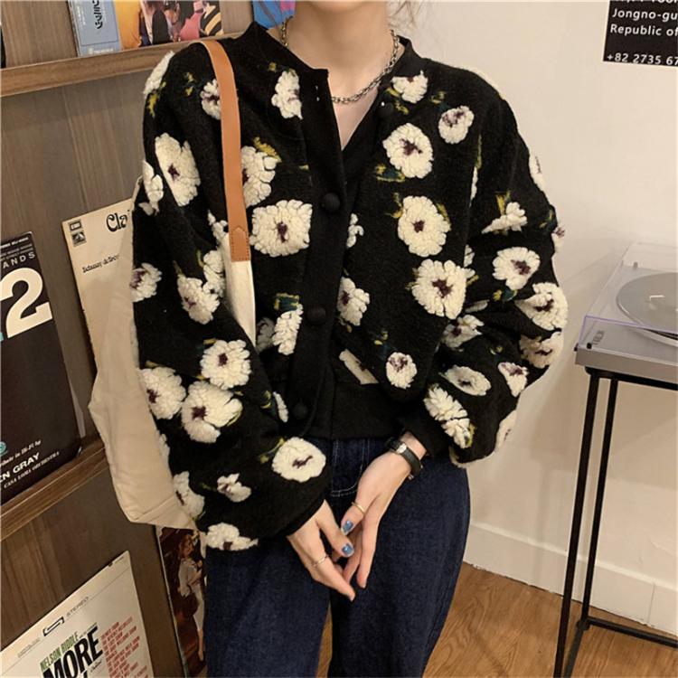 all in one place בגדי נשים Hzirip 2021 Autumn New Women Knitted Sweaters Female Tops Single-Breasted Embroidered Fashion Elegant All-Match Office Lady
