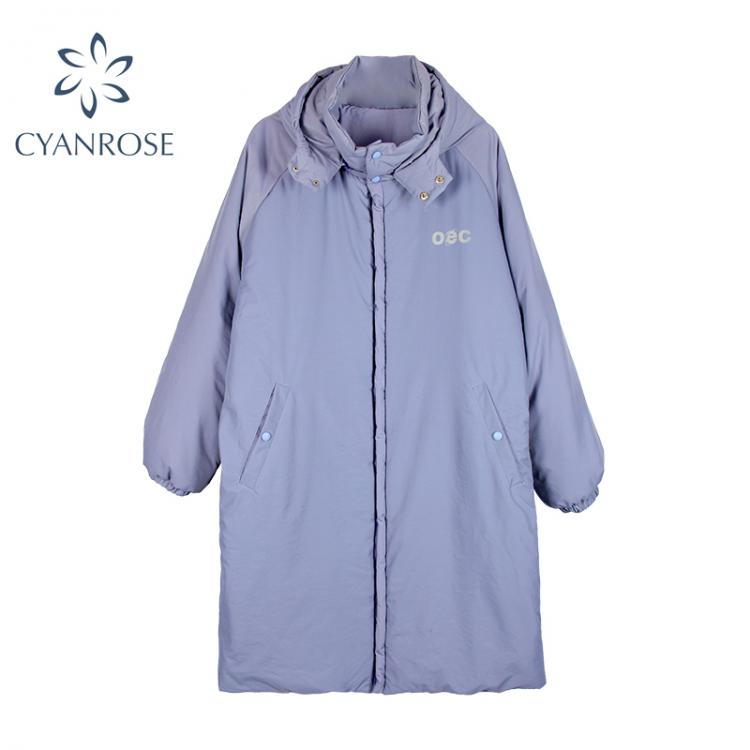 all in one place בגדי נשים Winter Cap Detachable Cotton-Padded Clothes Women 2021 New Long Plus Size Hooded Thicken Loose Cotton Jacket Bread Clothes Lady