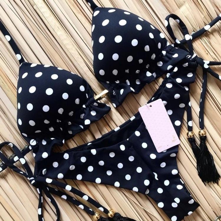 all in one place בגדי נשים Sexy Floral Print Bikinis Striped Patchwork Swimsuit Women Bandage Bikini Set Swimwear Brazilian Beachwear New Bathing Suit