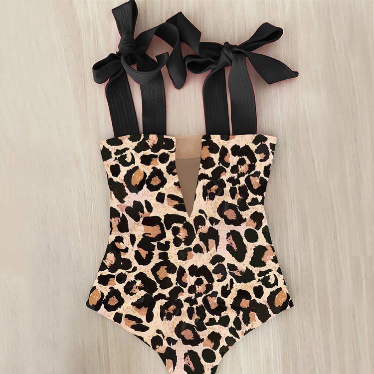 all in one place בגדי נשים 2021 New Sexy One Piece Swimsuit Shoulder Strappy Swimsuit Heart print Swimwear Women Backless Bathing Suit Beach Wear Monokini