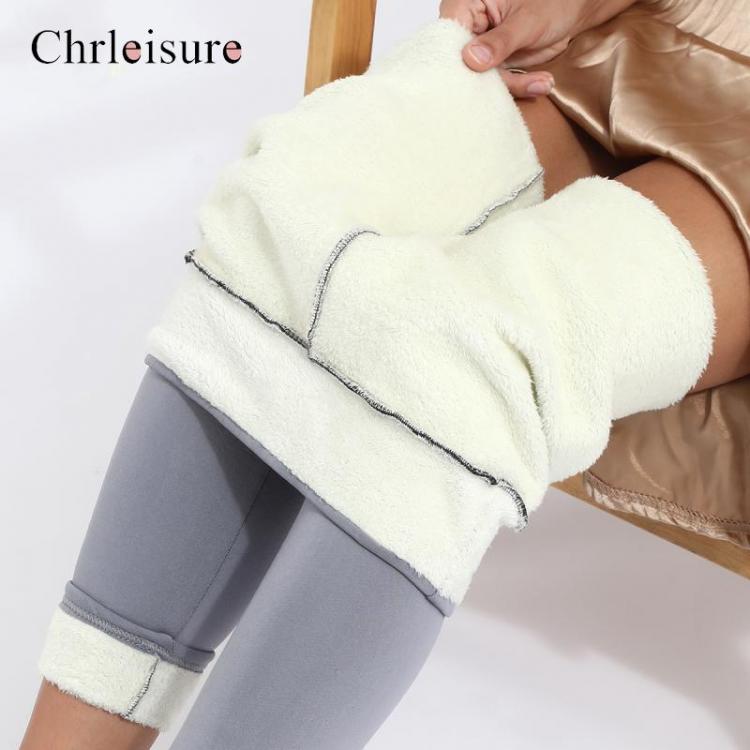 all in one place בגדי נשים Women Pants Warm Winter Thick Velvet Legging High Waist Black Leggings Compression Thick Lamb Wool Pants Cold Resistant Pants