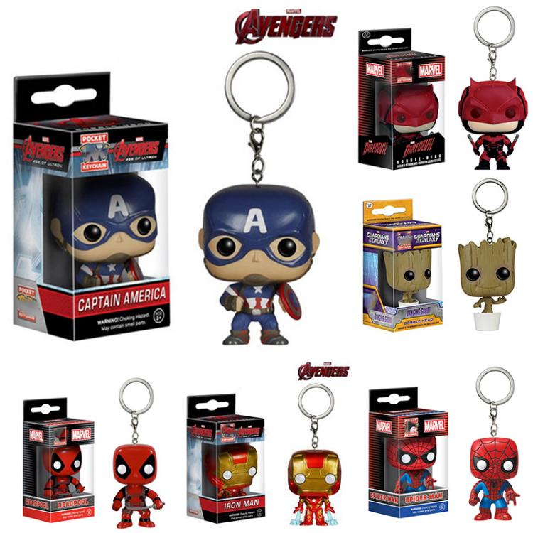 all in one place בגדי נשים Funko Disney Avengers Pendant Keychain Spiderman Iron Man Captain America GARAGE KIT Cartoon Keychain Anime Pendant Decoration
