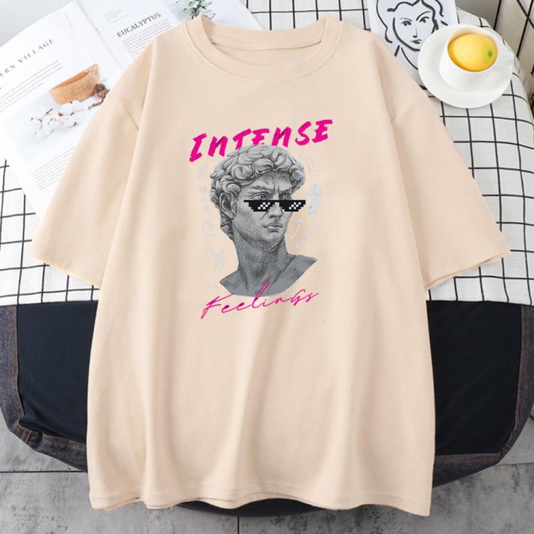all in one place בגדי נשים Intense Printing T Shirt Woman Fashion Comfortable Tshirts Creativity High Quality Tshirt Summer Oversize Female T Shirts