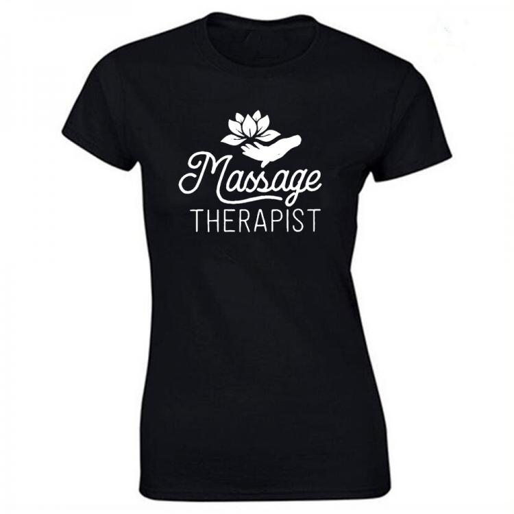all in one place בגדי נשים Massage Therapist Print Cotton Casual Tshirt Women Funny T Shirt for Lady Streetwear Regular Top Tee