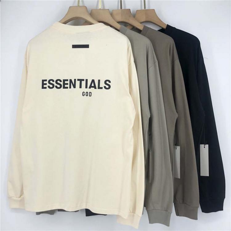 all in one place בגדי נשים 21fw new essentials long sleeve t-shirt men women unisex oversized basic tee seventh collection t shirt