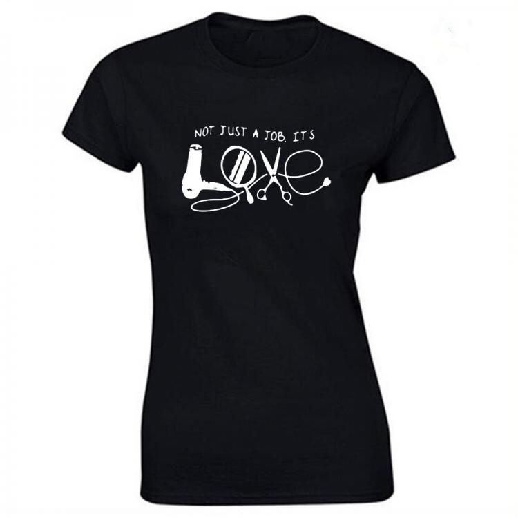 all in one place בגדי נשים Hairdresser Barber Print Cotton Casual Tshirt Women Funny T Shirt for Lady Streetwear Regular Top Tee