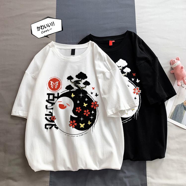 all in one place בגדי נשים Genshin Impact T Shirt Women Hot Game Graphic Tees Unisex Kawaii Summer Tops Harajuku Cartoon Hu Tao T-shirt Funny Keqing Female