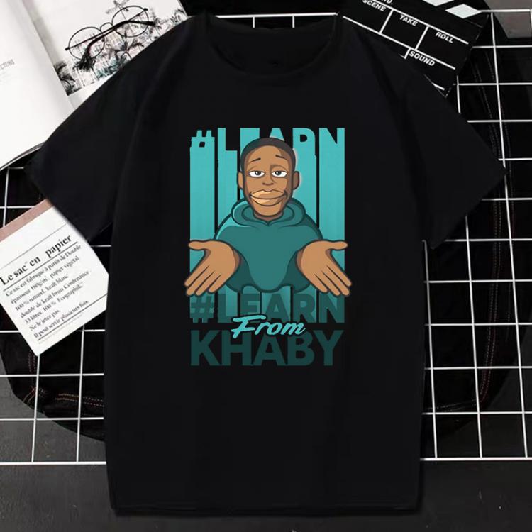 all in one place בגדי נשים New Style Khaby Lame Cartoon Portrait T Shirt Life Is Simple Women Men Vogue Graphic Tops Harajuku Hipster Streetwear Camisetas
