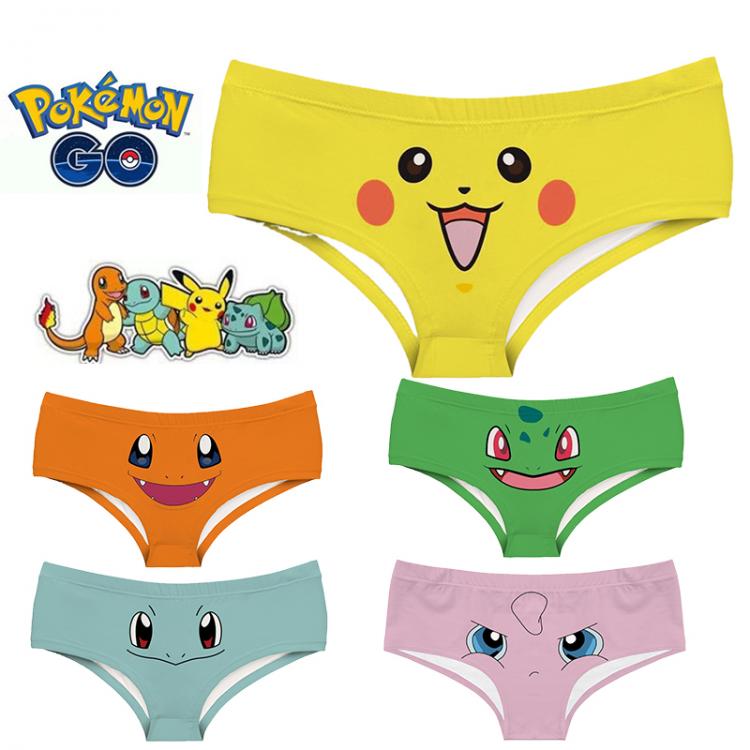 all in one place בגדי נשים Anime Pokemon Pikachu Panties Printing Seamless Breathable Ladie Underwear Low Waist European American Sexy Briefs Foreign Trade