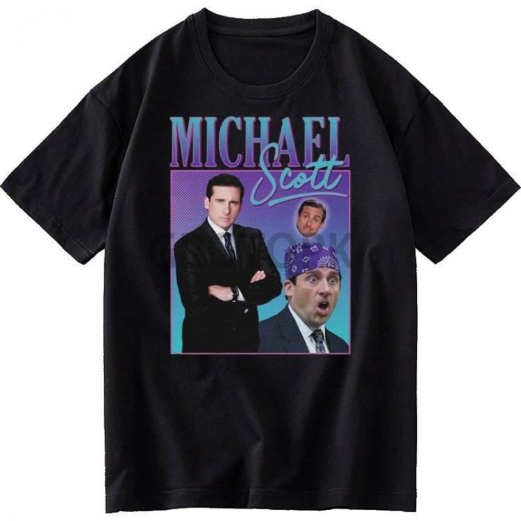 all in one place בגדי נשים Michael Scott Funny and Funny Graphic T-shirt Short-sleeved Round Neck Loose Fashion Men and Women T-shirt Casual Wild Harajuku