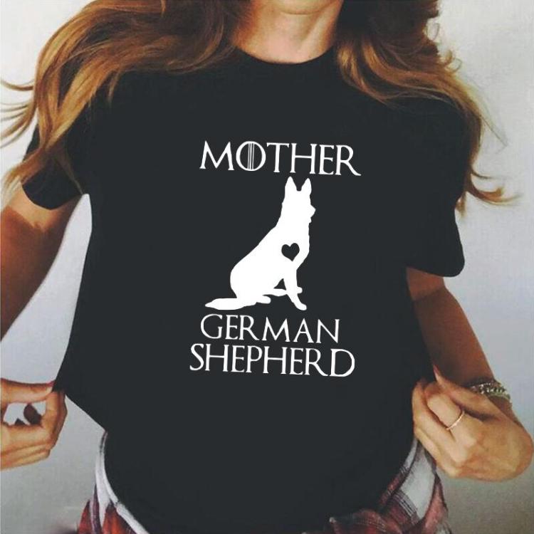 all in one place בגדי נשים Harajuku Tee Shirt Femme Mother of German Shepherd T Shirt Women Tops Short Sleeve Casual Dog Mom Summer Plus Size Camisas Mujer