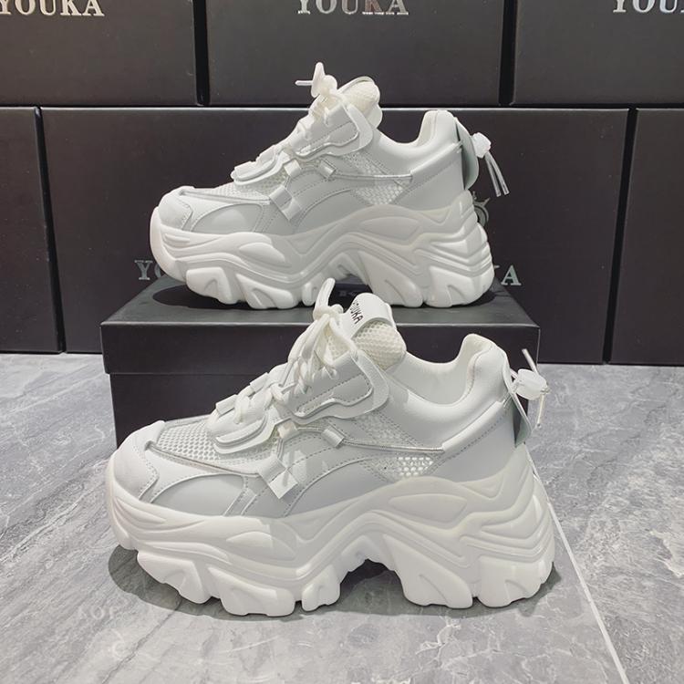 all in one place בגדי נשים 2021 Designer Chunky Sneakers Women Platform Shoes Fashion Breathable Height Increased Thick Bottom Ladies Trainers Basket Femme