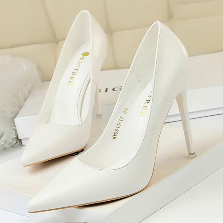 all in one place בגדי נשים BIGTREE Shoes Women Pumps Fashion High Heels Shoes Black Pink White Shoes Women Wedding Shoes Ladies Stiletto Women Heels 2021