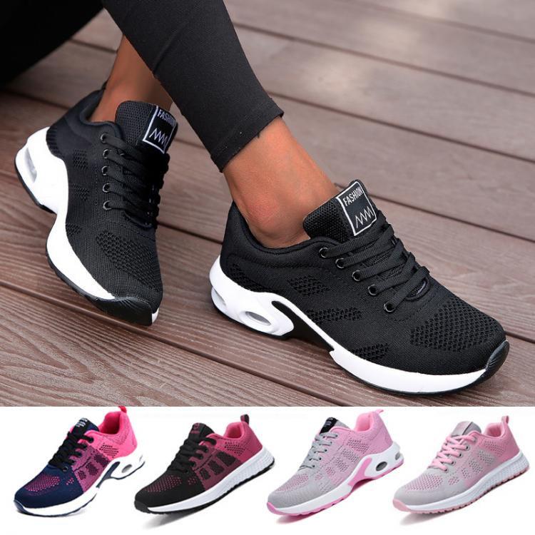 all in one place בגדי נשים Shoes for Women Chunky Sneakers Breathable Running Shoes Mesh Flat Plus Size Light Weight Sports Shoes Platform Chaussure Femme