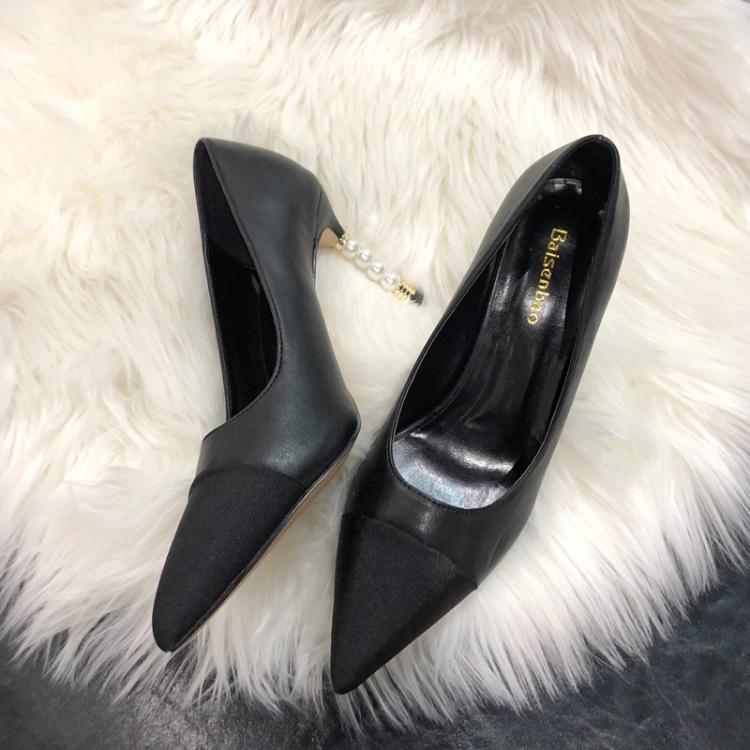 all in one place בגדי נשים 2021 new pearl women's high heels pointed high heels temperament banquet professional women's single shoes
