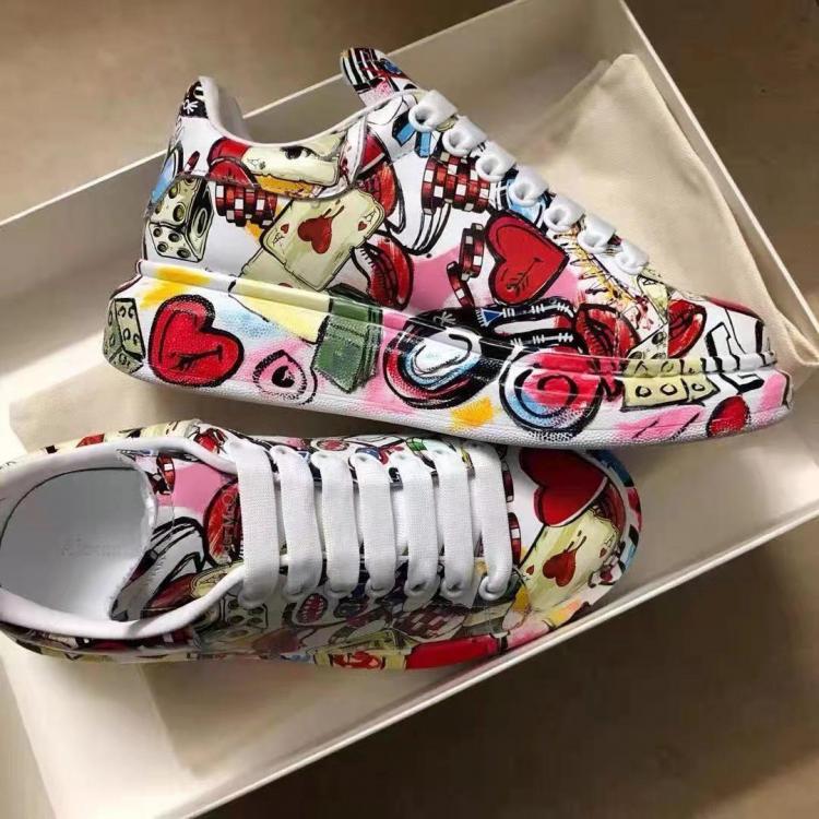 all in one place בגדי נשים 2021 Spring Autumn New Women's Chunky Sneakers Fashion Soft Platform Graffiti Casual Shoes Classic Girls Streetwear Trainers