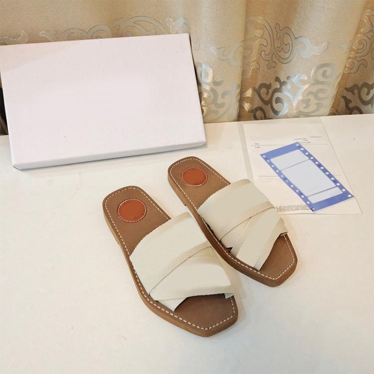 all in one place בגדי נשים Luxury Brands Women's Shoes Leather Slippers Mixed Colors Flat Shoes Summer Shoes Beach Casual Shoes Outdoor Flat Slippe