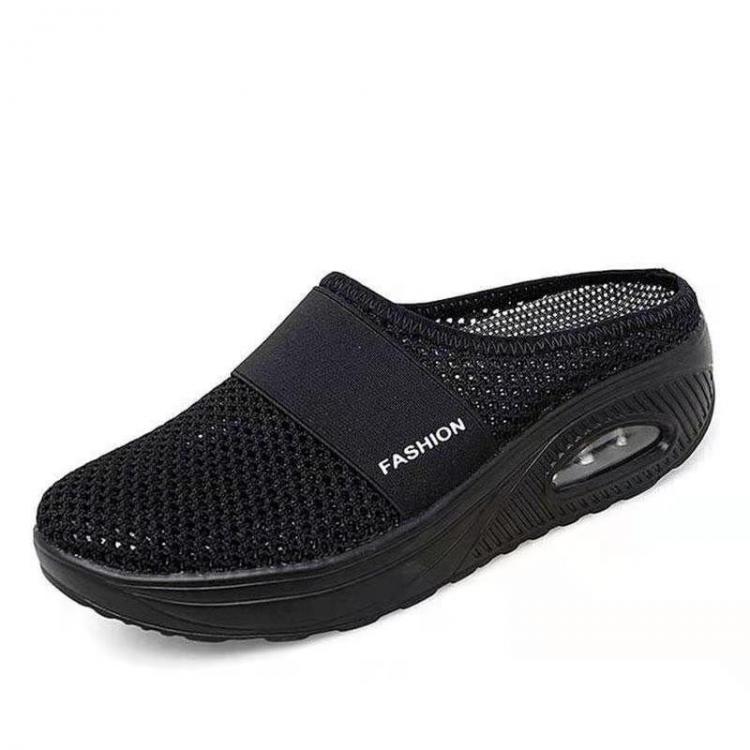 all in one place בגדי נשים New Women Shoes Casual Increase Cushion Sandals Non-slip Platform Sandal For Women Breathable Mesh Outdoor Walking Slippers 42