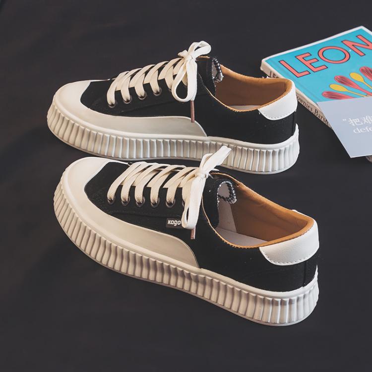 all in one place בגדי נשים Fashion Canvas Shoes Woman 2021 Spring Summer New Sport Women Casual Shoes Black Canvas Women Platform Casual Shoes Sneakers