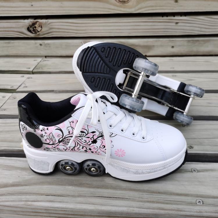 all in one place בגדי נשים Roller Skates Women Shoes With Wheels Roller Sneakers For Girl Liangjiao