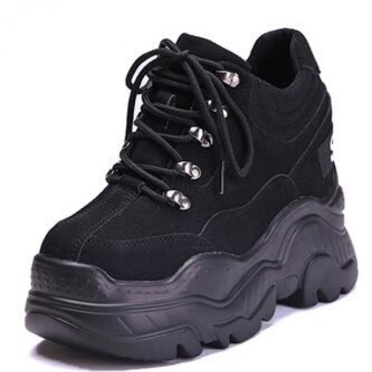 all in one place בגדי נשים Platform Shoes Women High Heel Platform Shoes Women Autumn Shoes Leather Wedge Sneakers Winter Ankle Boots Waterproof Boots 2021
