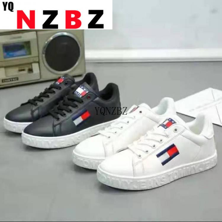 all in one place בגדי נשים 2021 Women Shoes Spring Autumn Leisure Imitation Leather Flat Shoes Lace-up Low Top Womens Sneakers Couple Chunky Leisure Shoes
