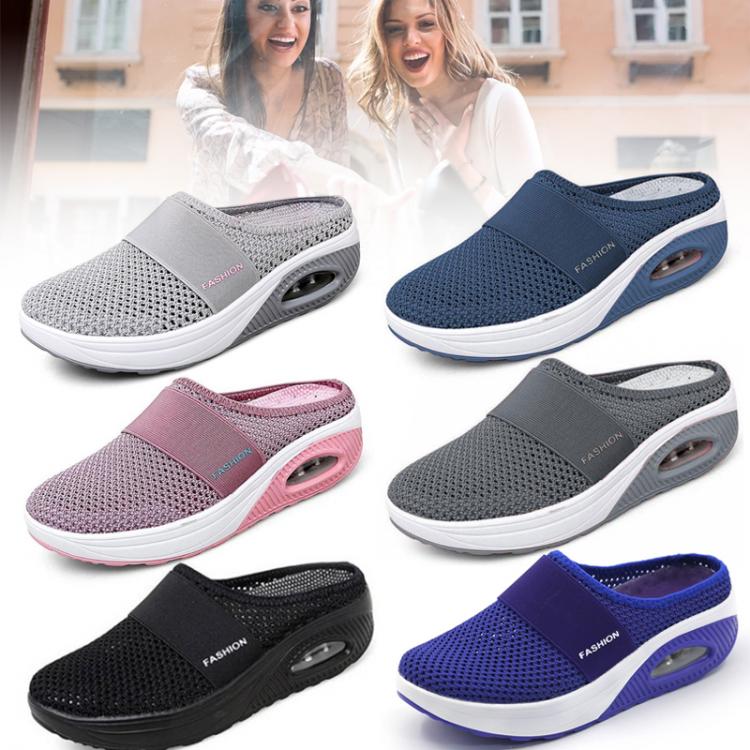 all in one place בגדי נשים 2021 Woman Man Mesh Casual Shoes Air Cushion Walking Shoes Breathable Slip On Walking Shoes For Man Outdoor Zapatillas Mujer